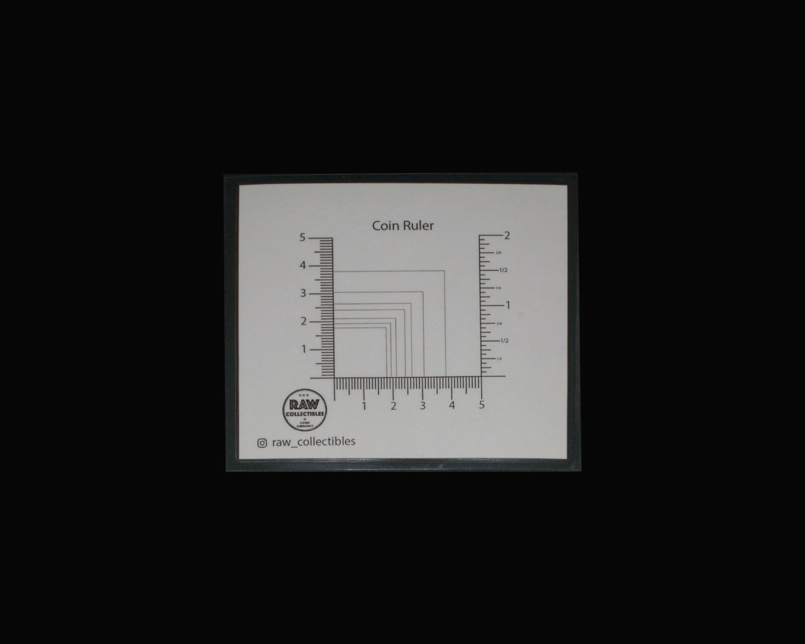 Die Rotation Error Guide & Coin Ruler - Measurement tool for error coins