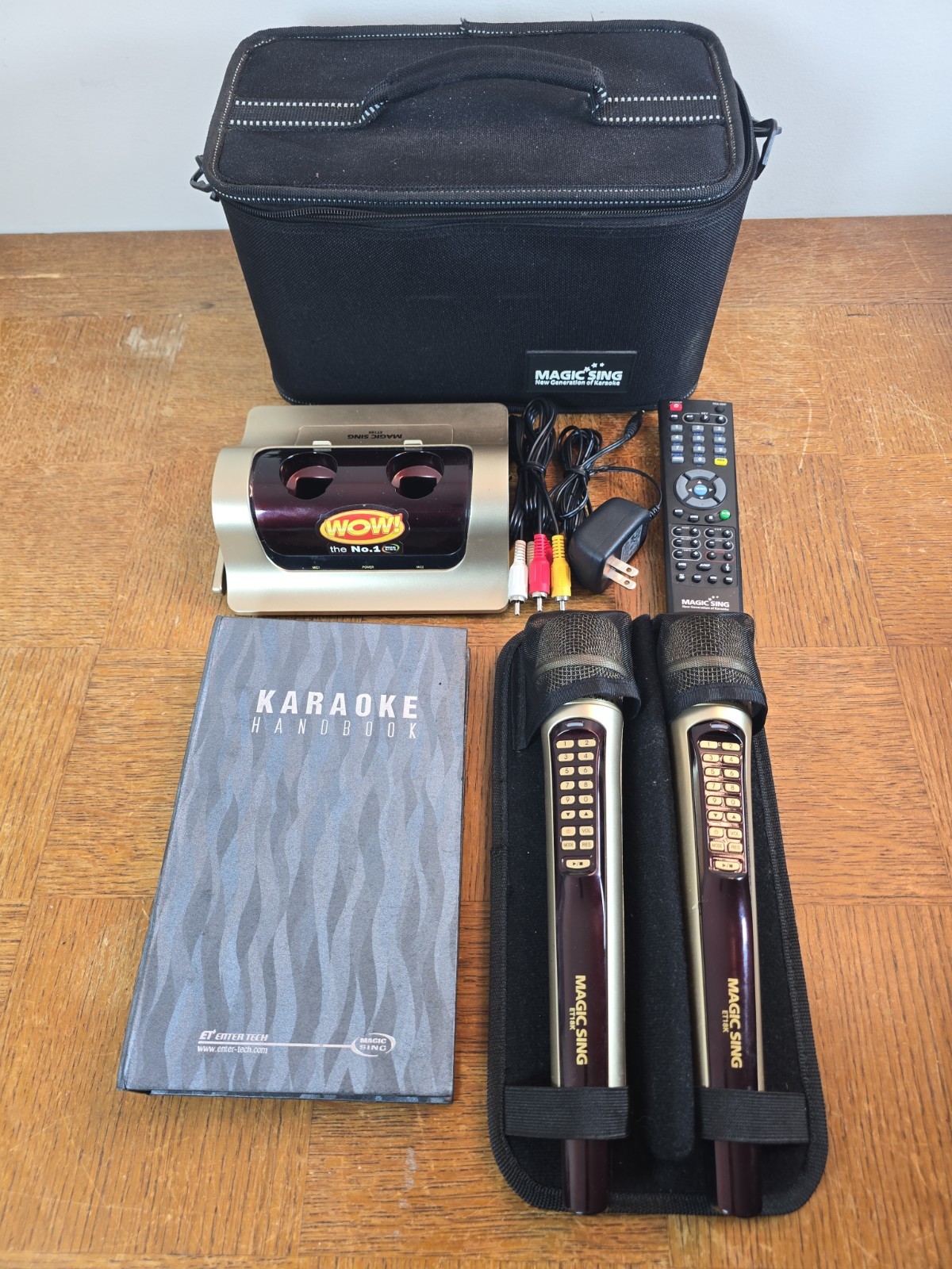 Magic Sing ET18K Portable Karaoke System with Tagalog 4 Cartridge - Tested