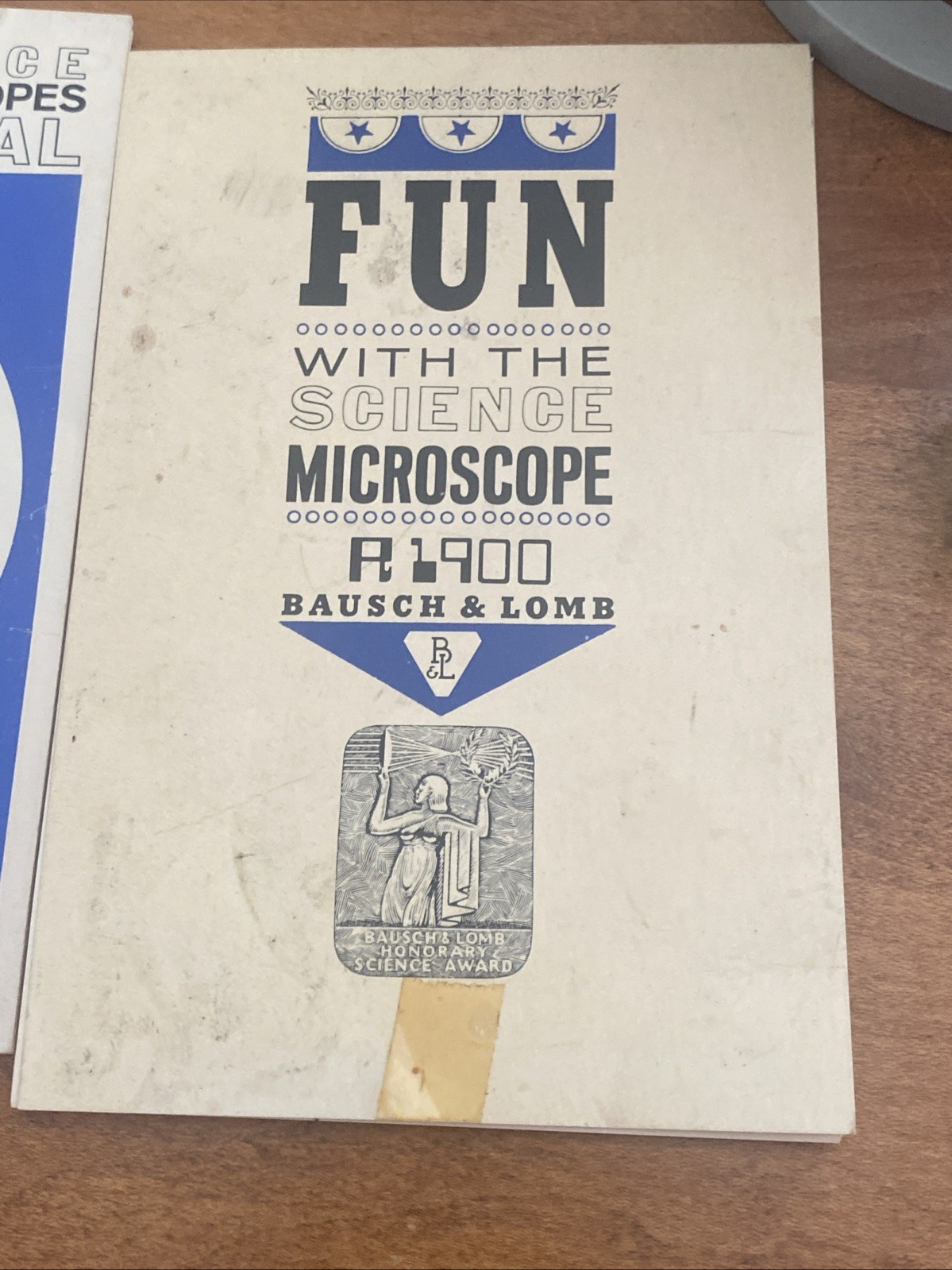 R1900 Bausch and Lomb Microscope, Slides and Booklets