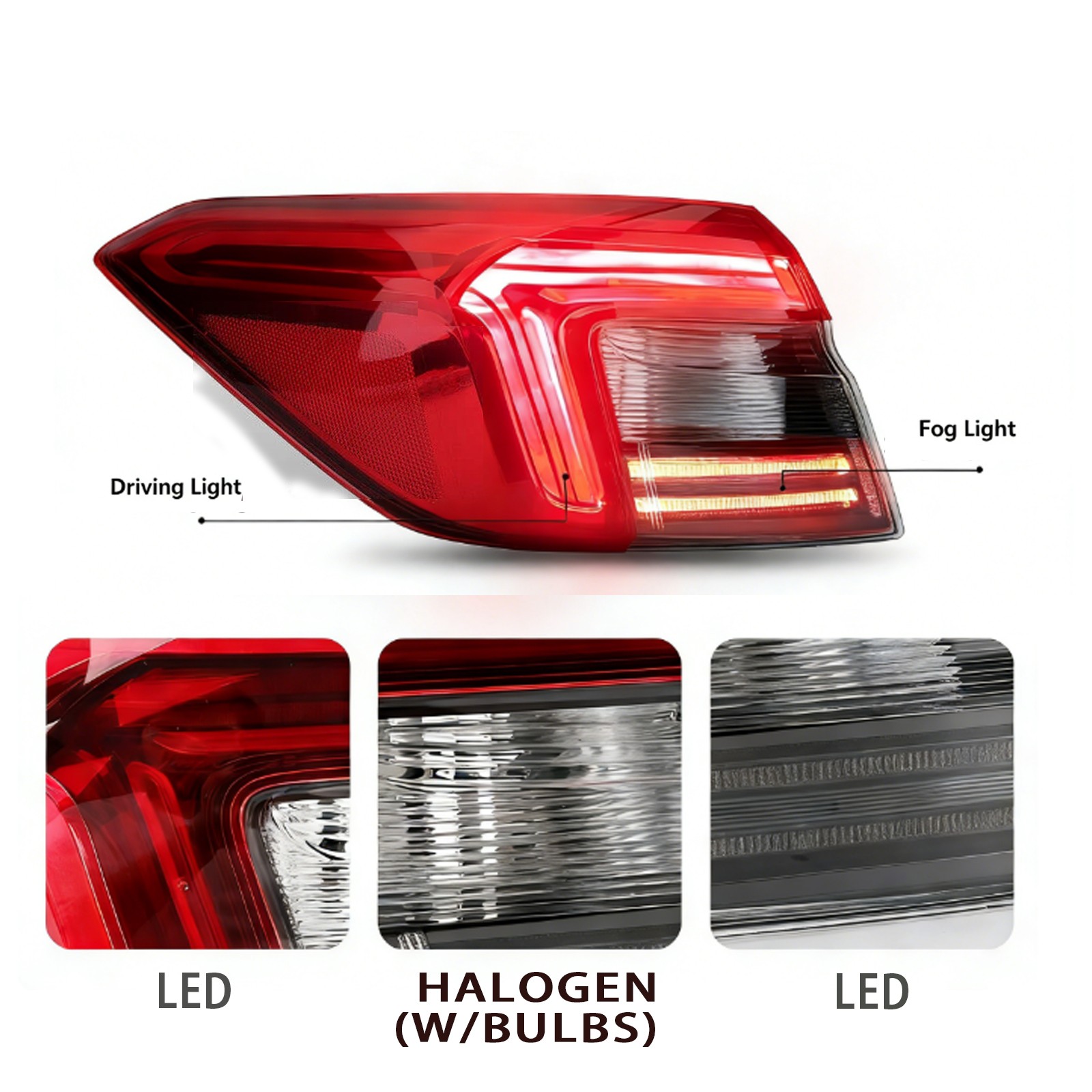 Left Side LED Tail Light Assy for Honda Civic Sedan 2022 2023 2024 33550T20A01