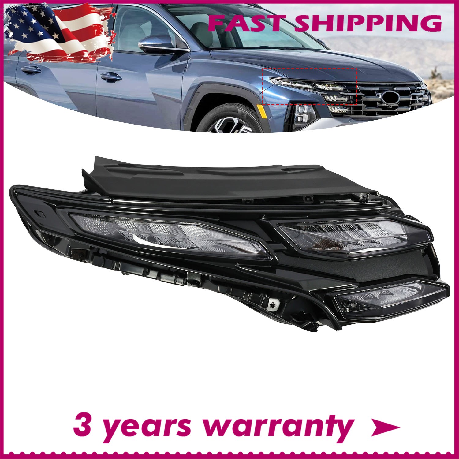 92208-CW510 Right LED Daylight Running Light For Hyundai Tucson Hybrid 2025
