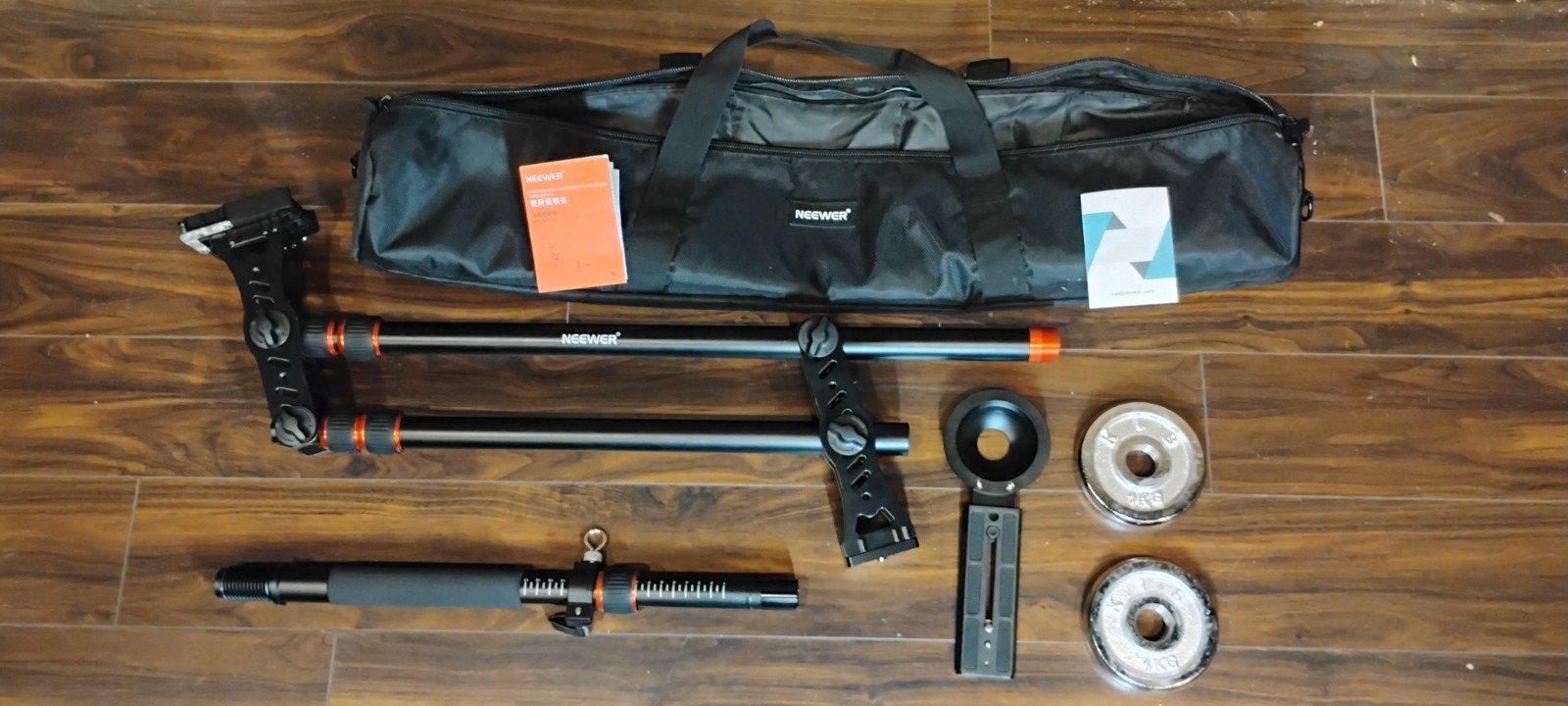 Neewer Camera Crane Arm Kit with Counterweights, Monopod & Case