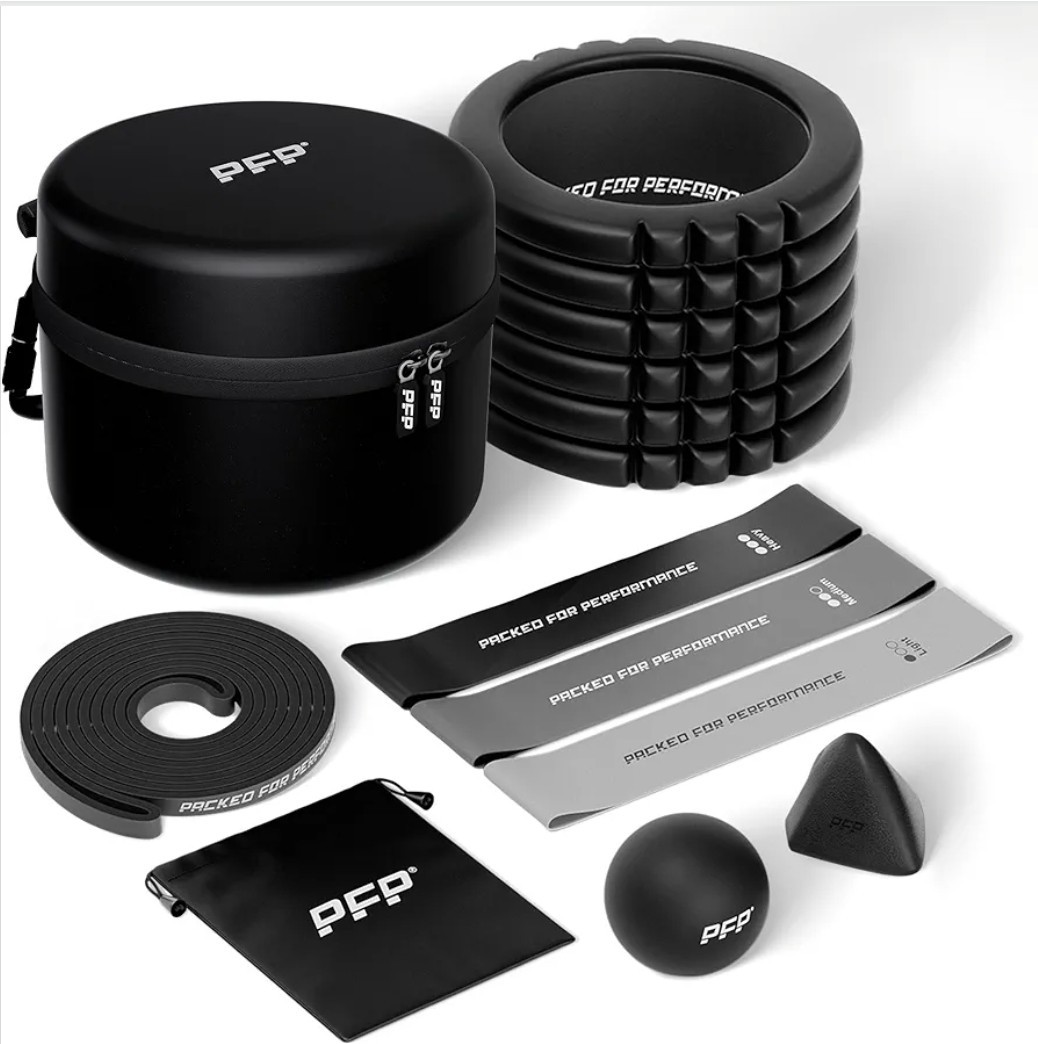 6-Piece Workout Set - Mobility Pack Exercise Recovery Tools for Athletes