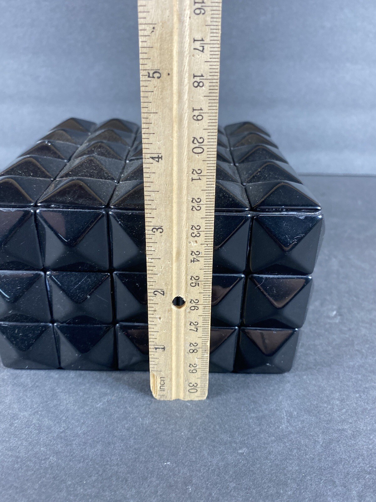 Decorative Geometric Style Black Decor Box