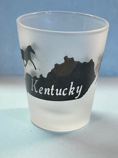 Vintage Kentucky Frosted Shot Glass