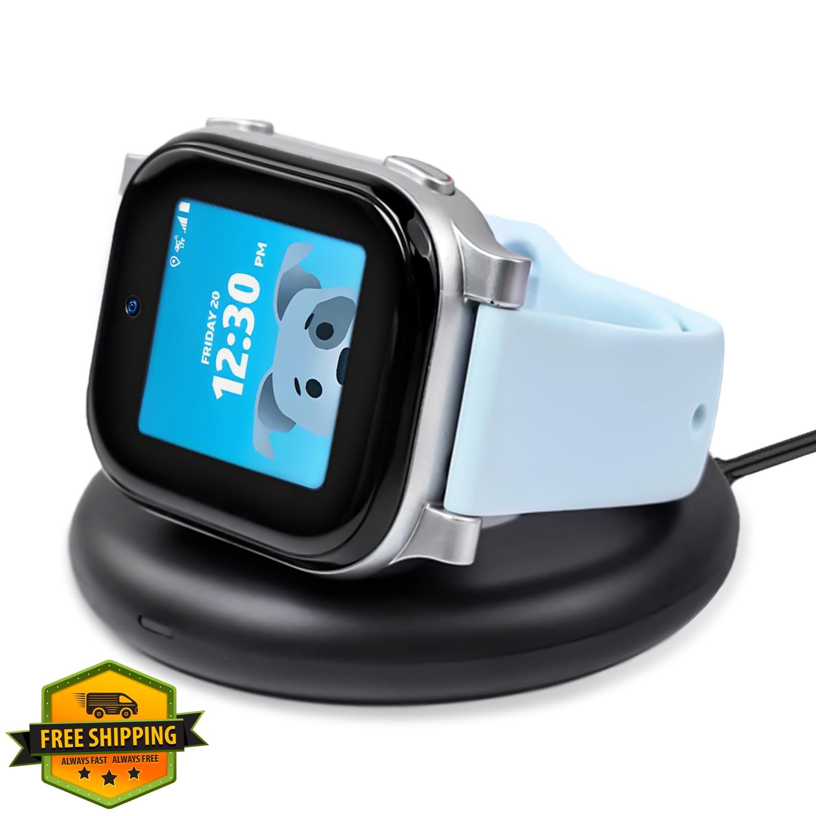 ATandT Amigo Jr Watch Charger Foldable Magnetic Type-C Cable Black