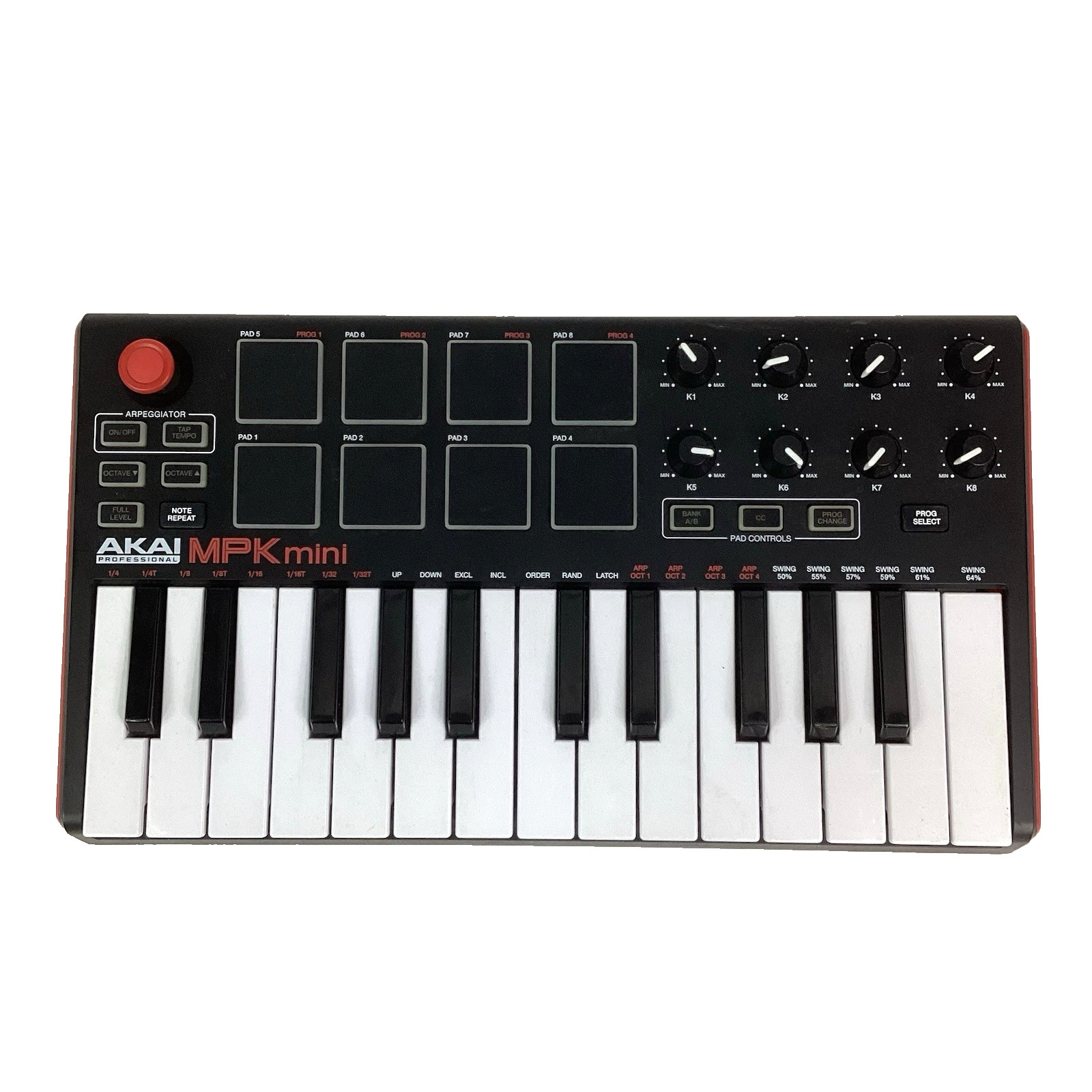Akai MPK Mini MK3 25-Key Electronic Keyboard - Black/Red/White