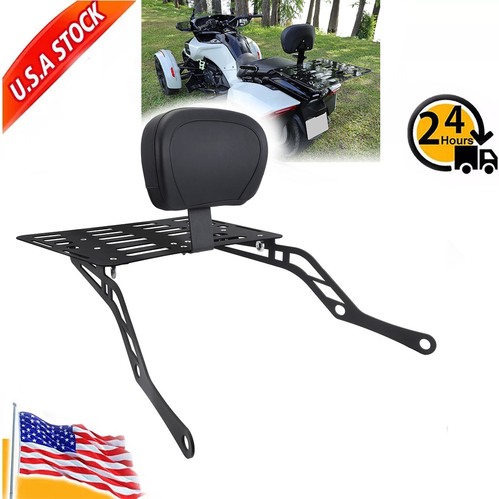Rear Carrier Luggage Rack+Sissy Bar Backrest For Can Am Spyder F3/F3-S/F3-T 15+
