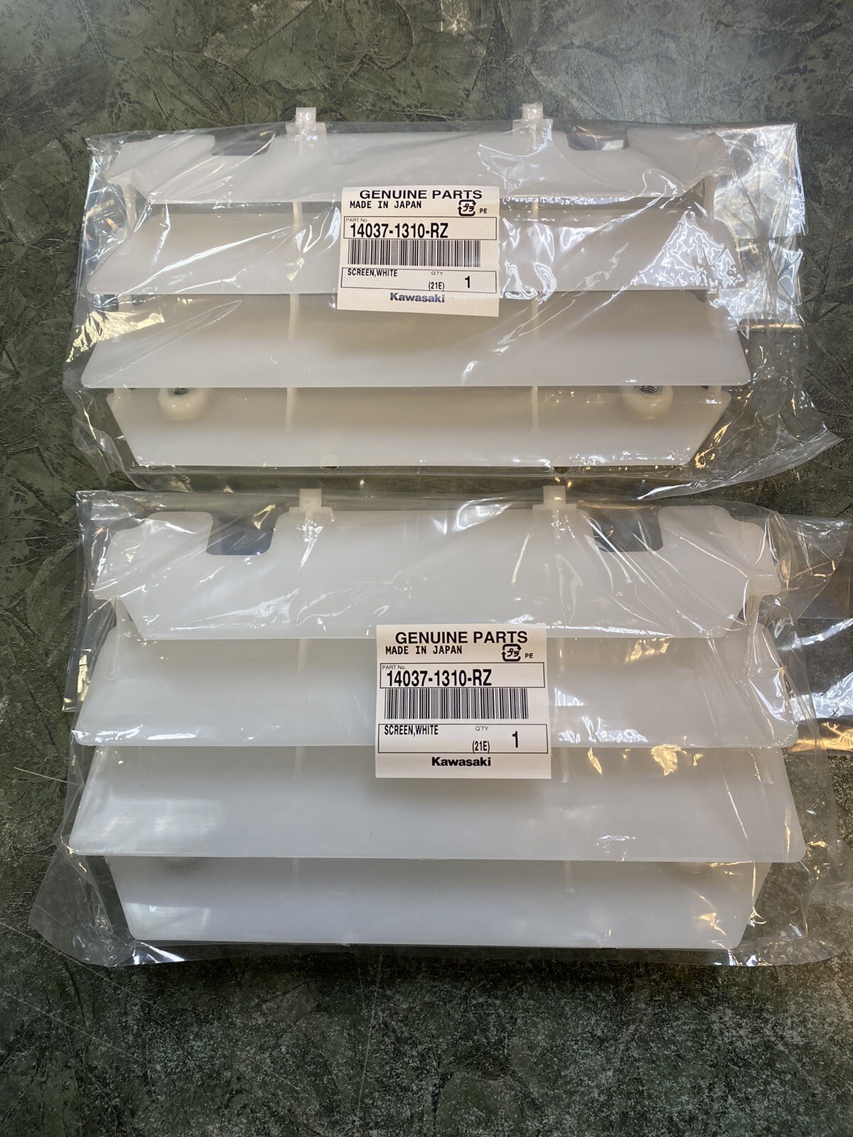 OEM Kawasaki Radiator Shrouds Guard Set KX125 KX250 KX 125 KX 250 14037-1310-RZ