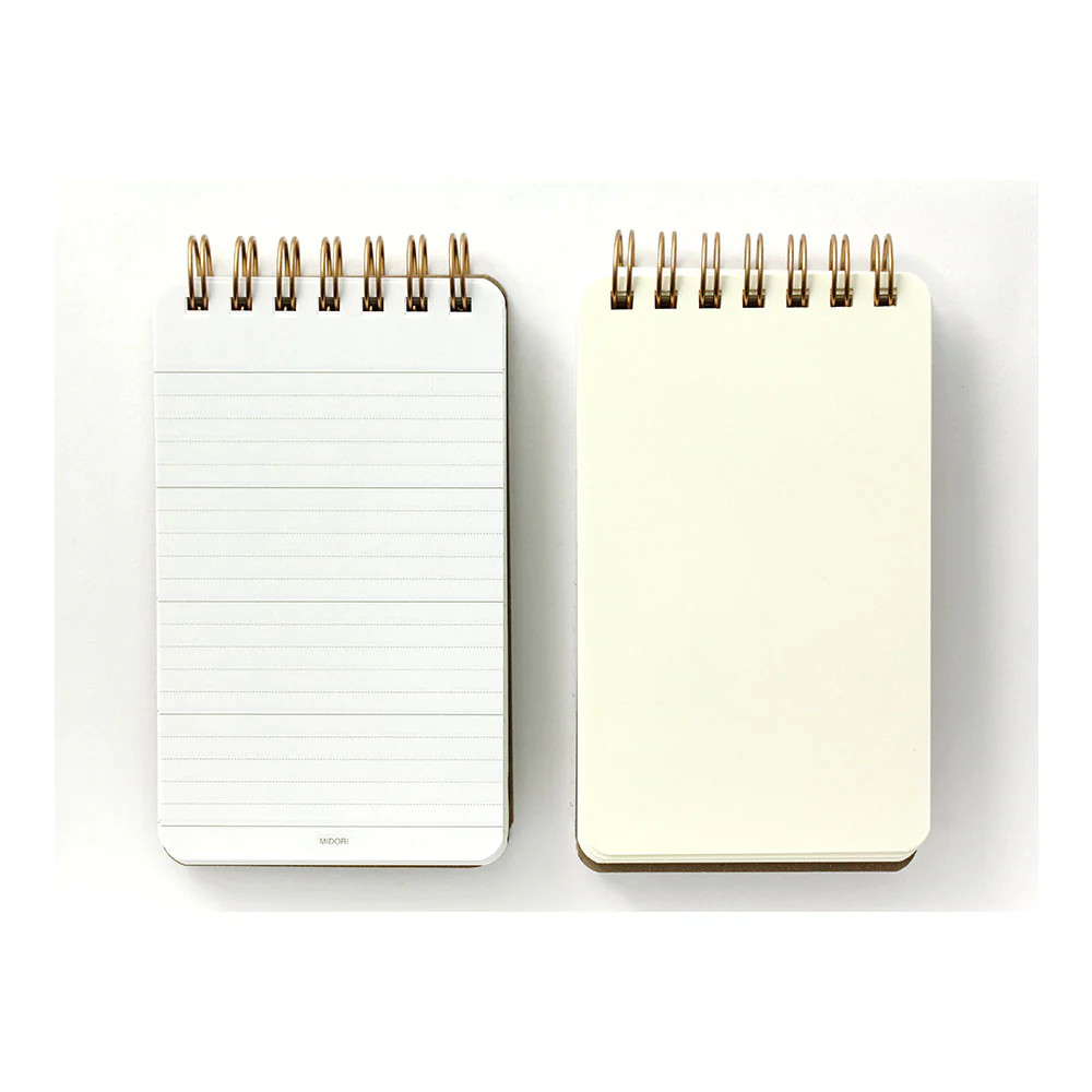MD Grain Memo Pad Dark Brown - Pocket Size