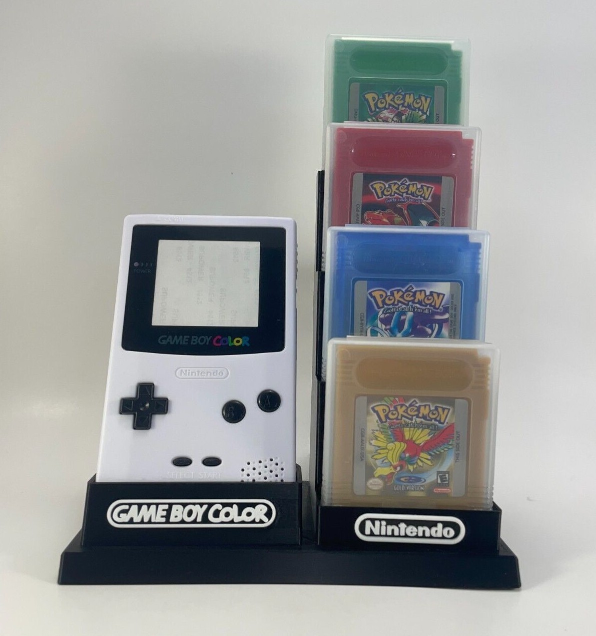 Game Boy Color & 9 Game's in Protective Case's - DISPLAY ONLY (Customize Colors)
