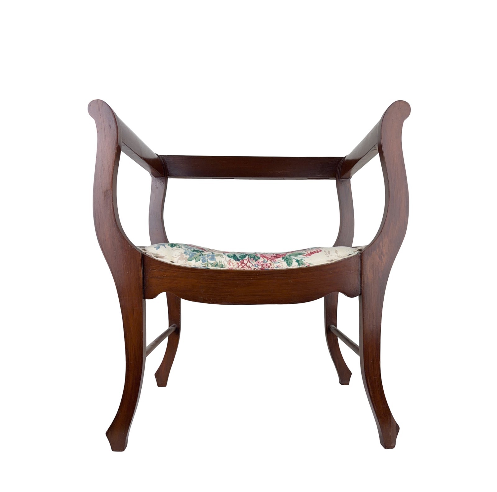 Antique Mahogany Bustle or Dressing Chair