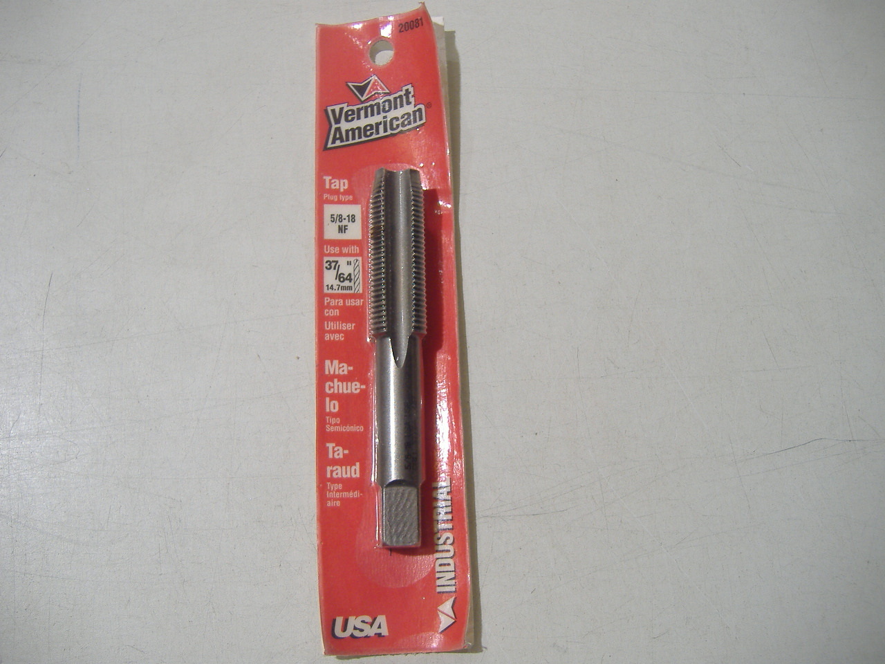 5/8 - 18 NF VERMONT AMERICAN TAP  MADE IN USA