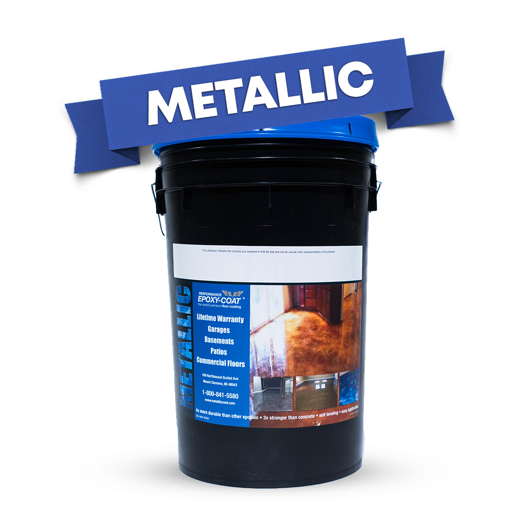 Metallic Full Epoxy Floor Coating Kit 300 sq. ft. TAN Base Coat