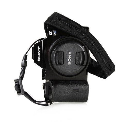 Padded Neck Shoulder Strap with BLACK Grosgrain Ties Canon Nikon Sony Pentax...