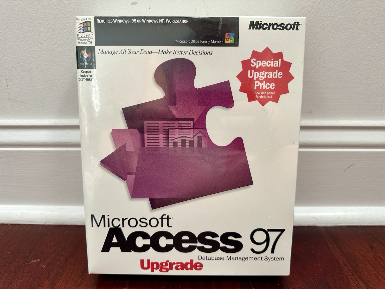 Microsoft MS Access 97 Software Package - Brand New & Sealed - NOS