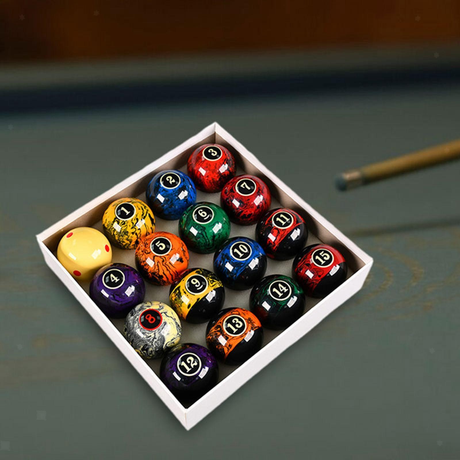 16x Billiard Balls, Pool Table Balls, Complete Set