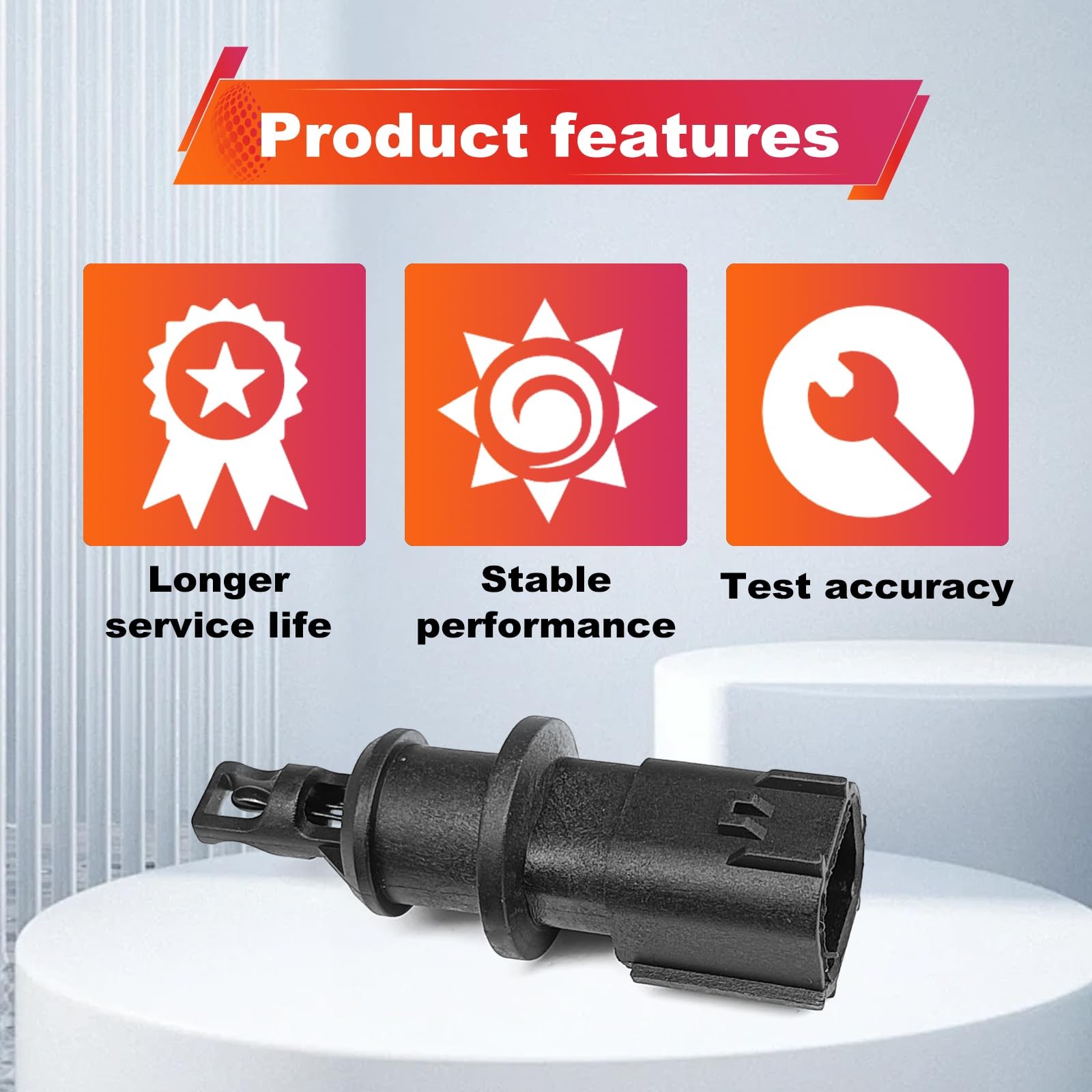 Air Intake Charge Temperature Sensor Compatible with Chrysler, Dodge, Jeep IA...