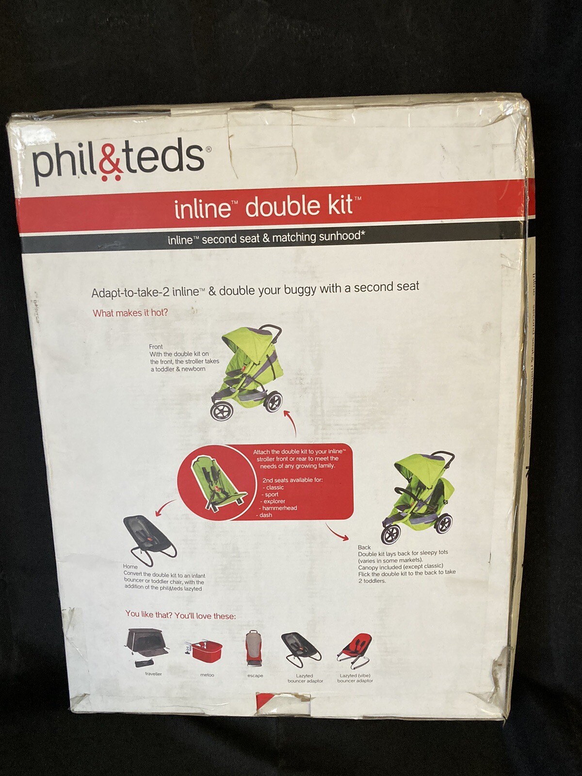 Phil and Teds Inline Double Kit
