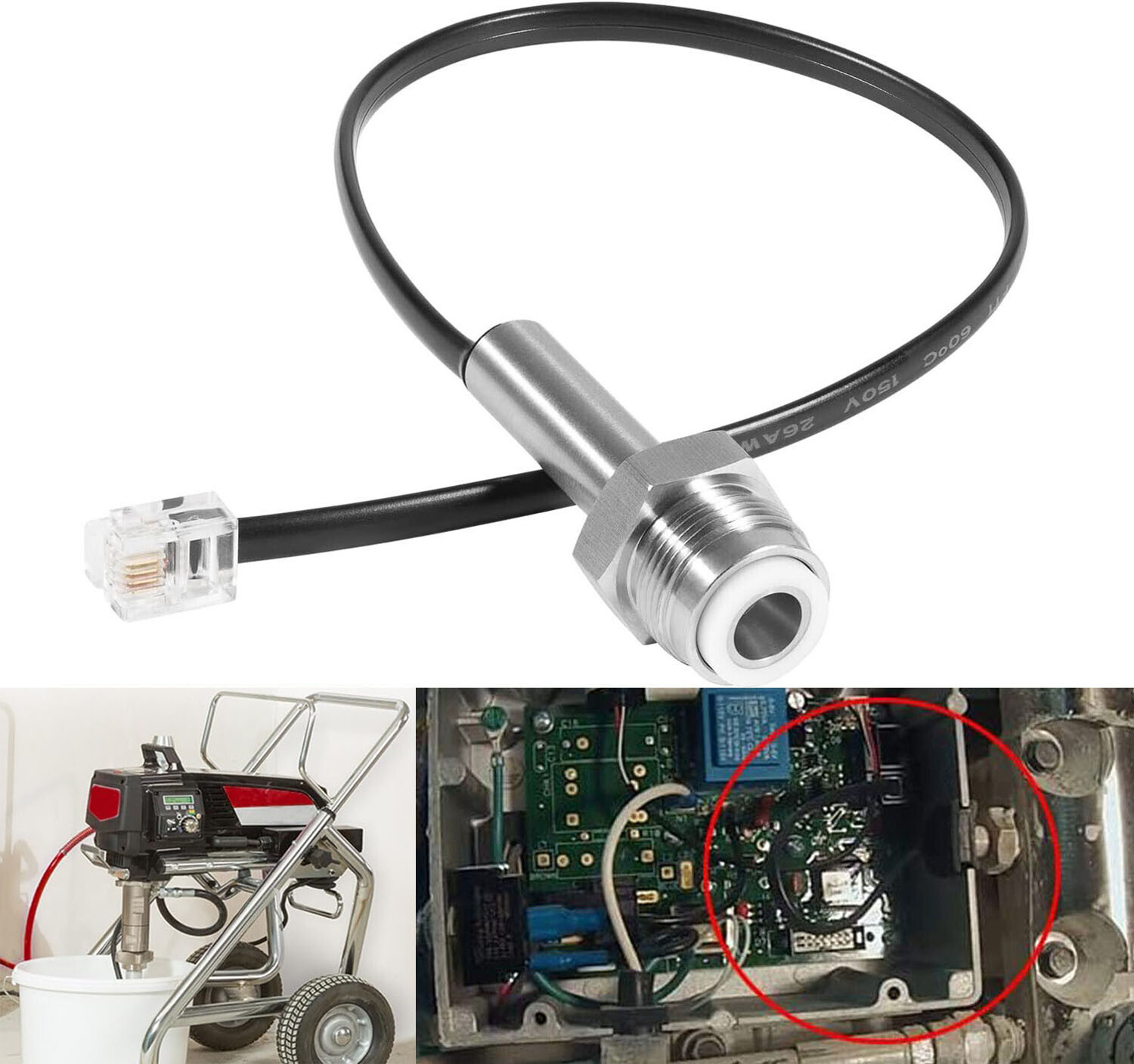 704492 Airless Sprayer Pressure Transducer For Titan Impact 440, 540 Sprayer