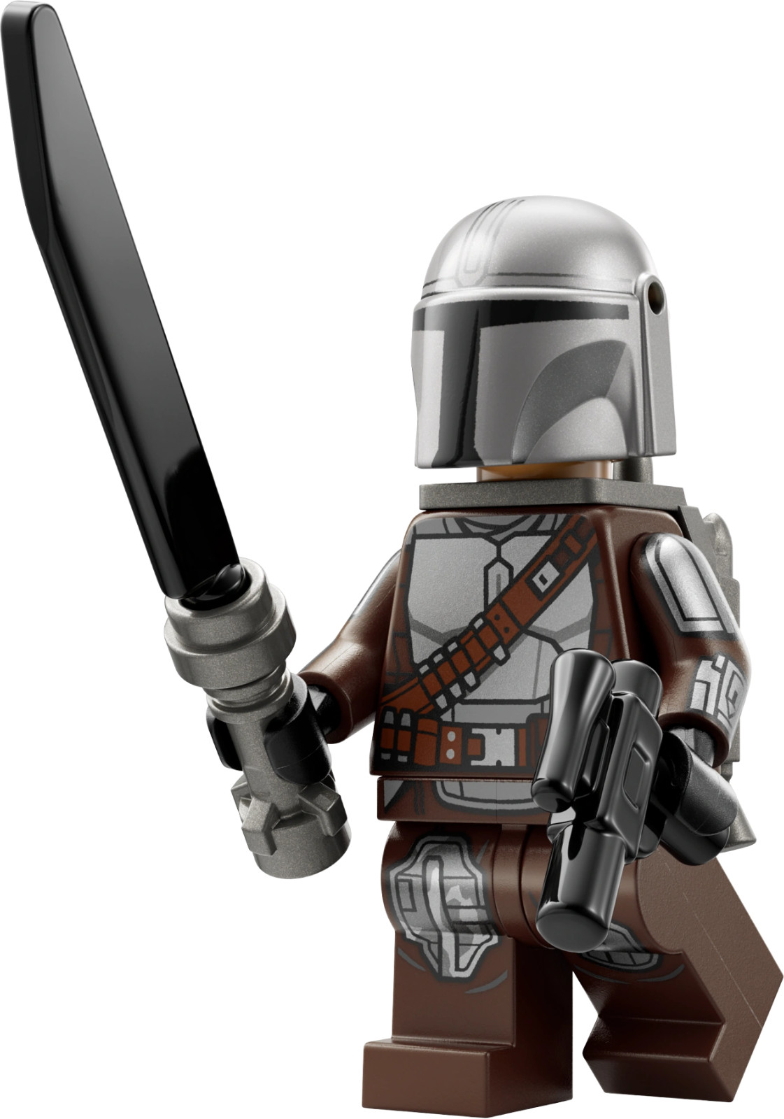 LEGO Star Wars Din Djarin Minifigure + Dark Saber sw1258 75348 75361 Helmet Line