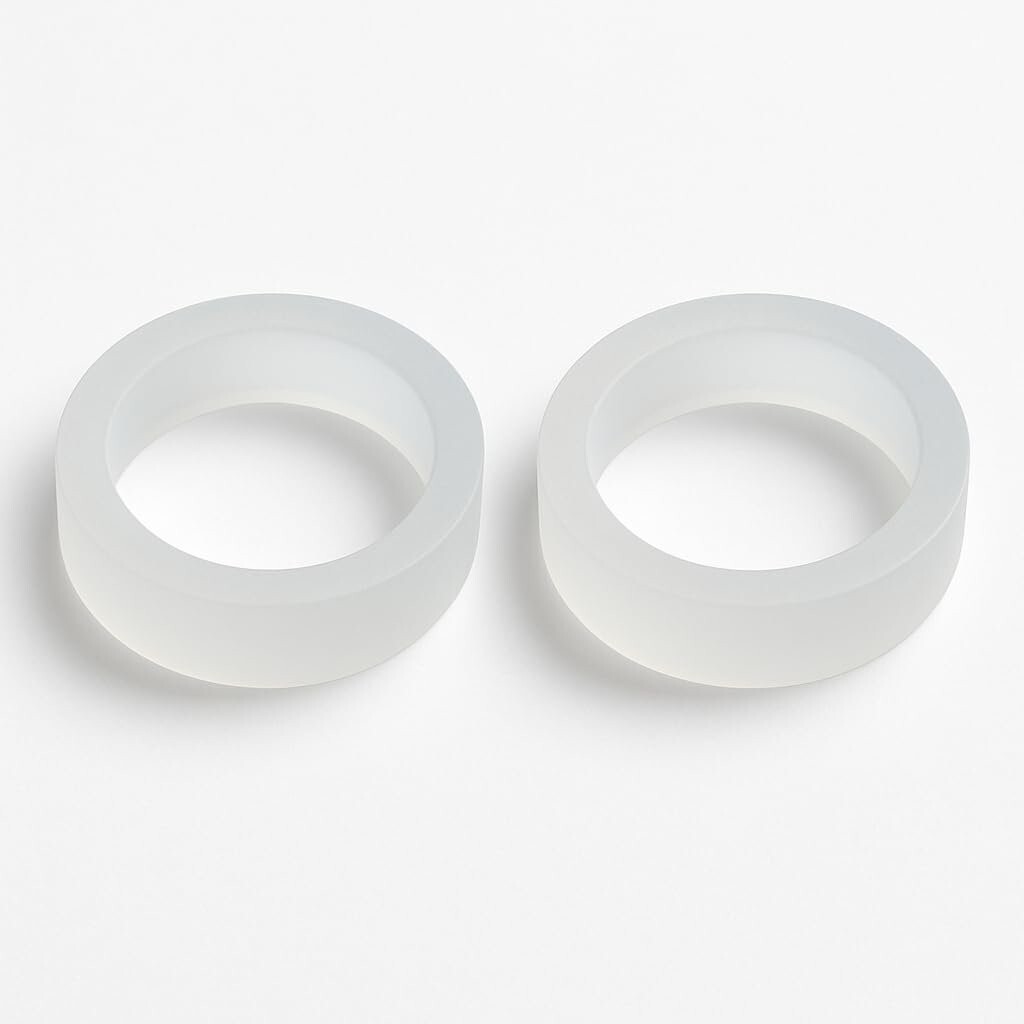 Premium Silicone Pinball Flipper Rings 50-Pack — Translucent, Standard Size