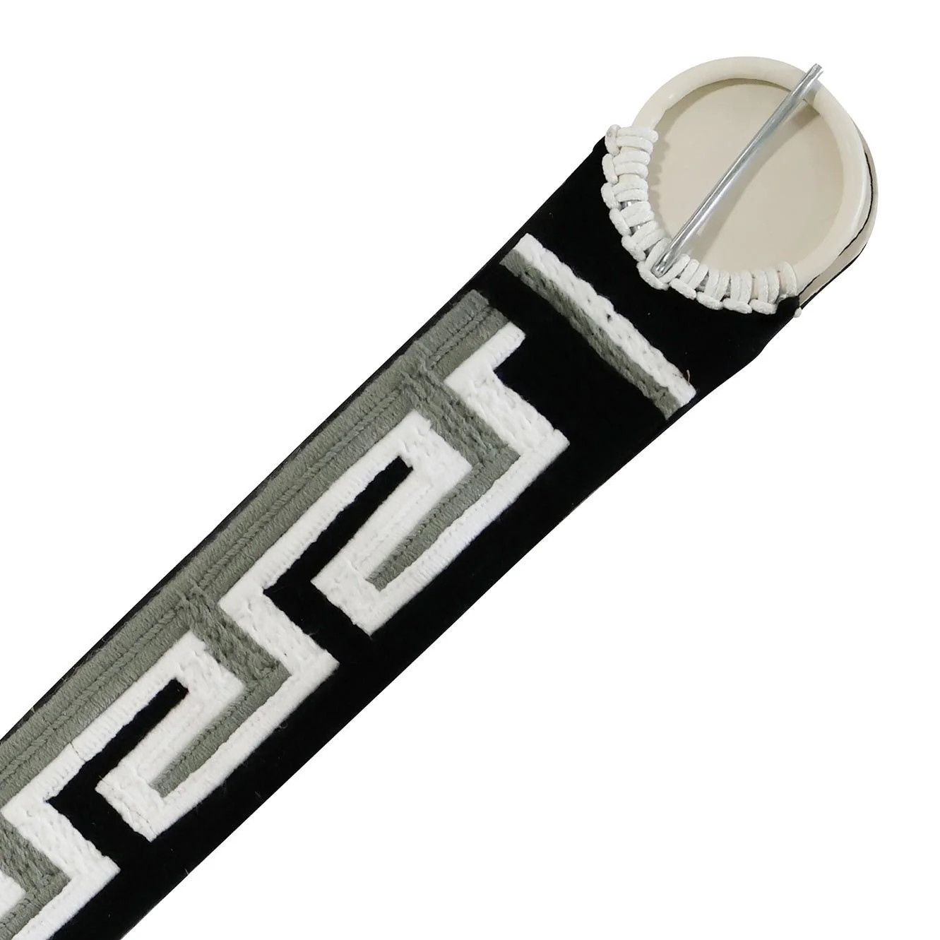 35" Cincho Blanco Horse Braided White Cinch