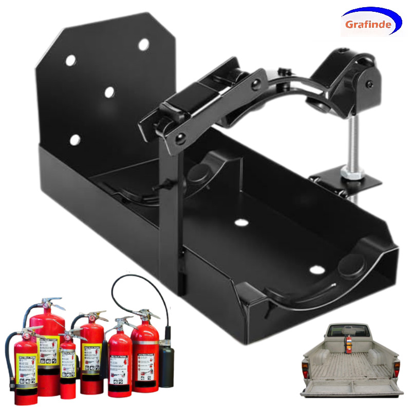 Heavy Duty Vehicle Bracket,Fire Extinguisher Brackets & Mounts-St12 Steel Black