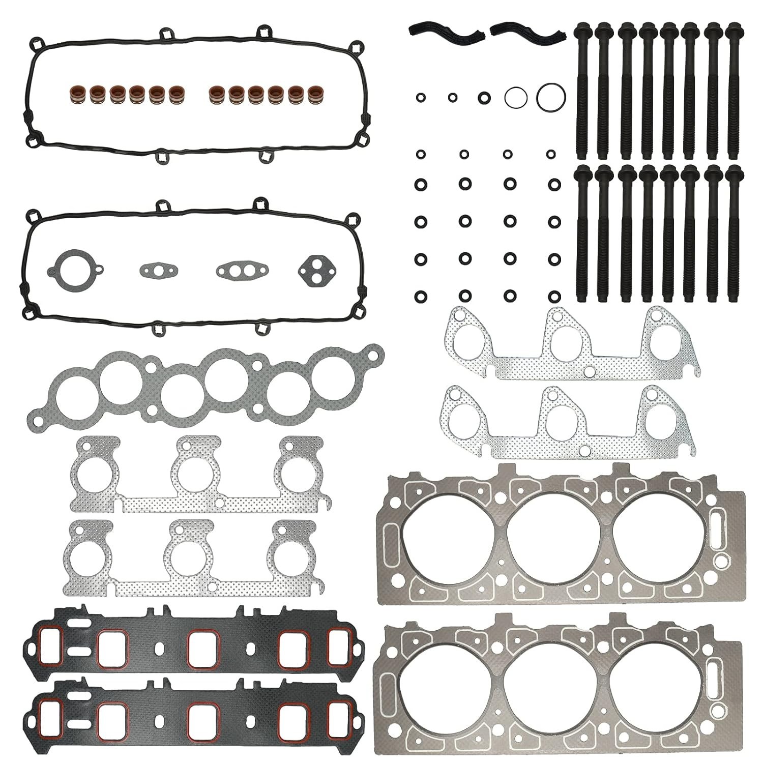 Cylinder Head Gasket Set & Head Bolts Compatible with Ford Ranger Mazda B3000...