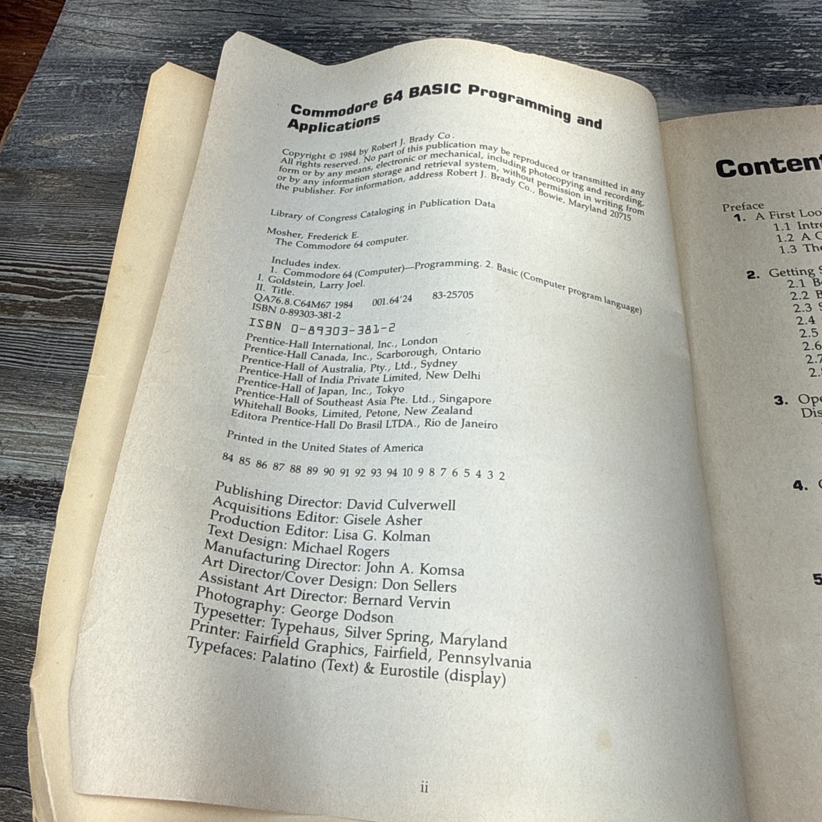 Commodore 64: Basic Programming and Applications by Goldstein Mosher 1984