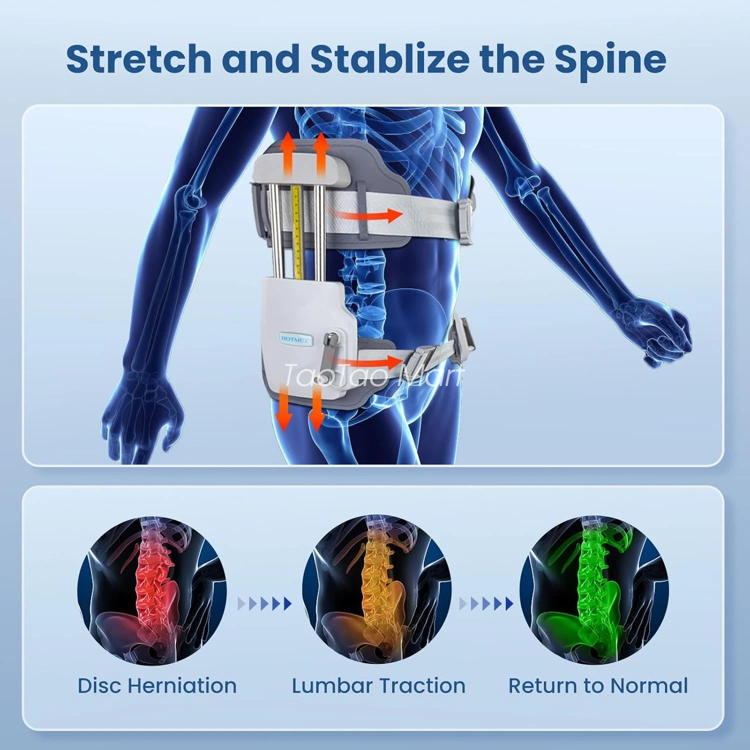 Lumbar Traction Device,Spinal Decompression Devices，lumbar decompression belt