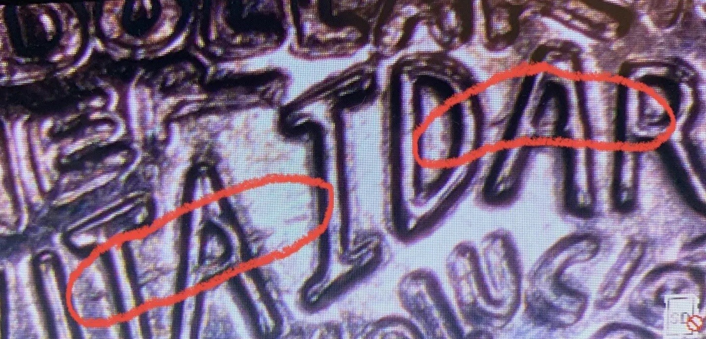 2023-D Jovita Idar Quarter ERROR: Die Crack + Strikethrough. BU