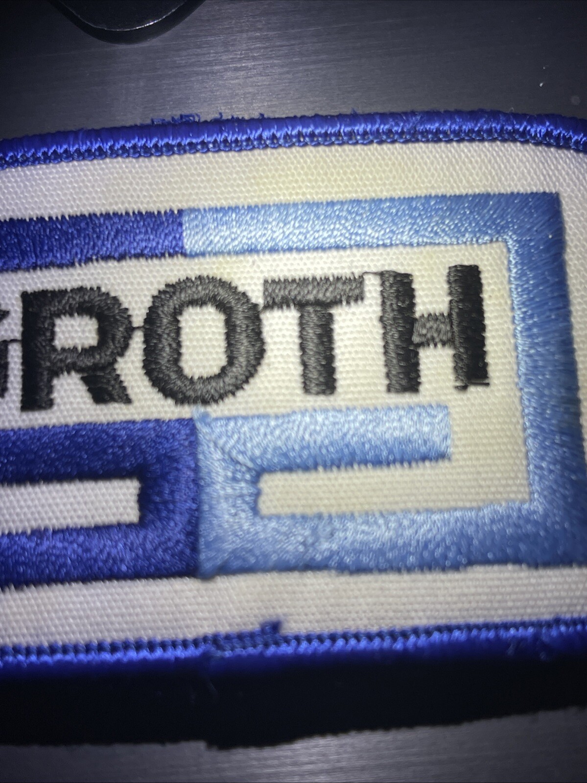 Vintage Groth Petroleum Manufacturing Patch; 2” X 3.5”