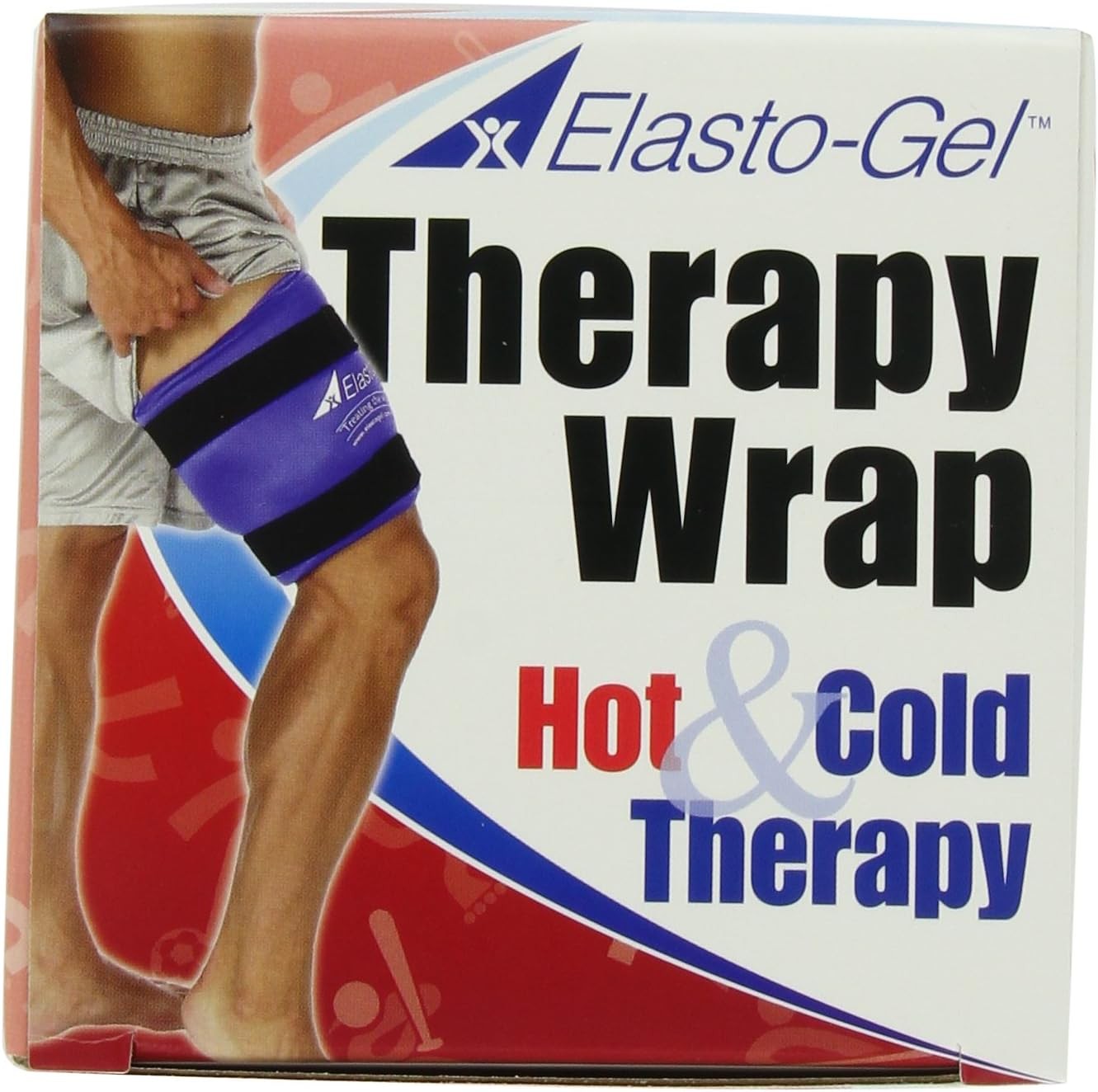 Elasto-Gel Hot/Cold Wrap 9" x 24", Re-Usable, Not Leak if Punctured