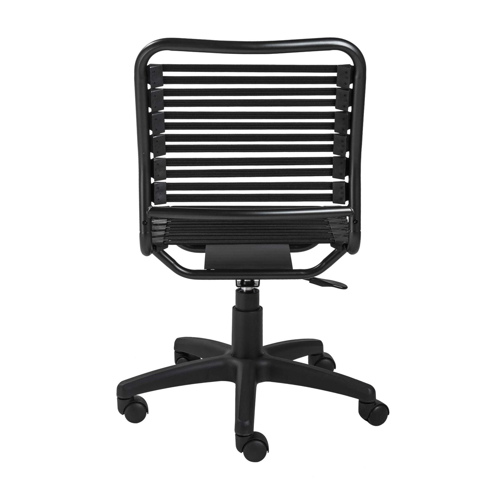Black Adjustable Swivel Bungee Rolling Office Chair