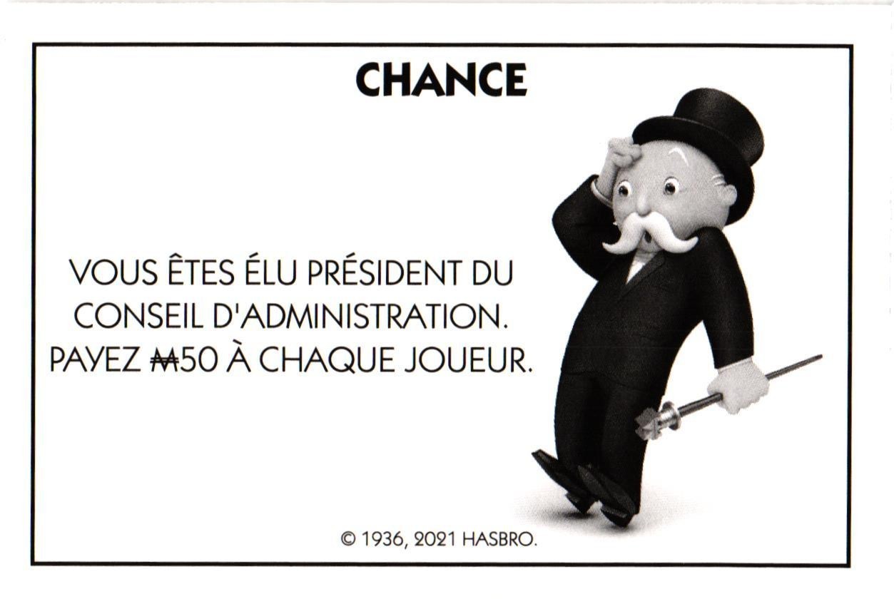 Carte Monopoly Chance