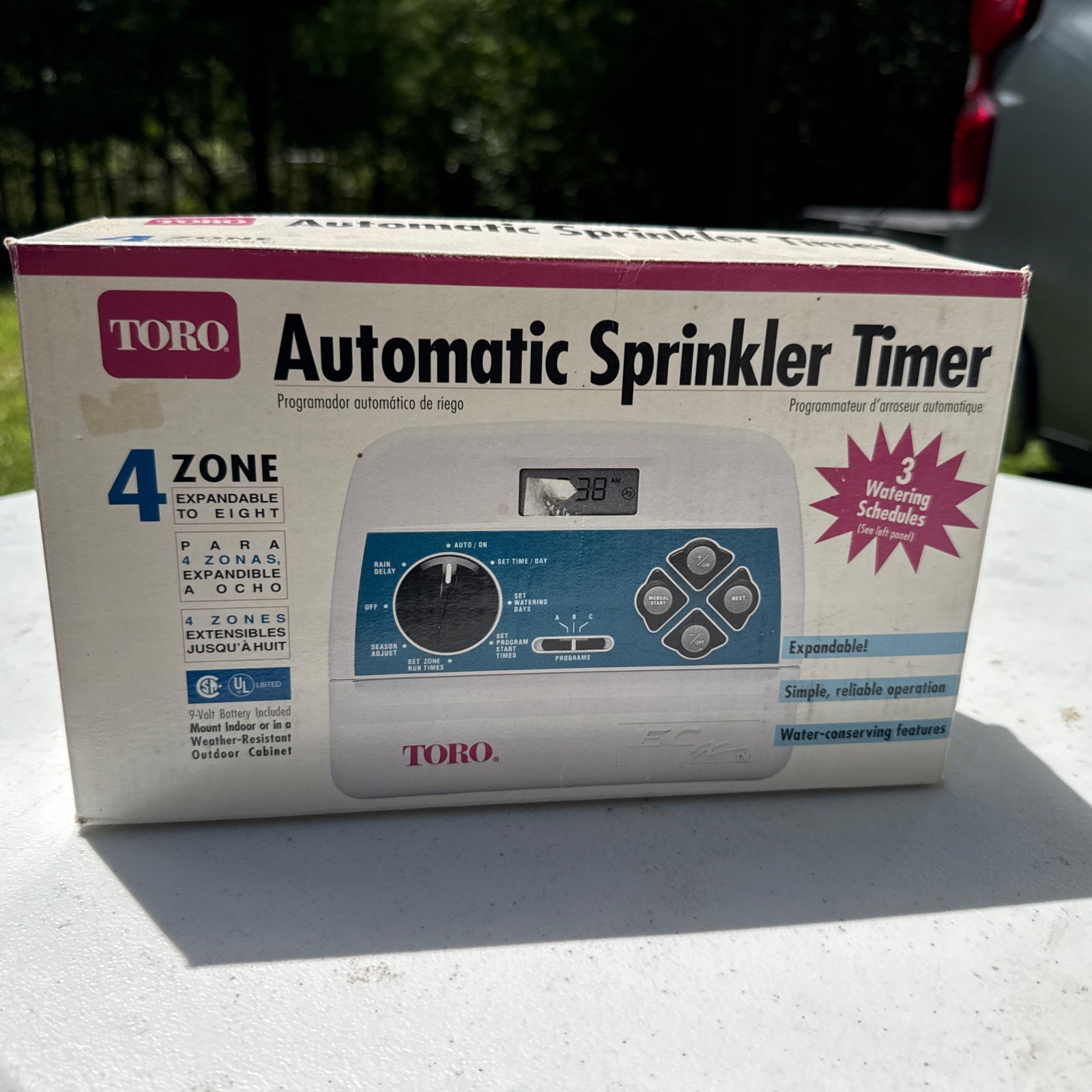 Toro sprinkler timer and rain sensor Model 53332