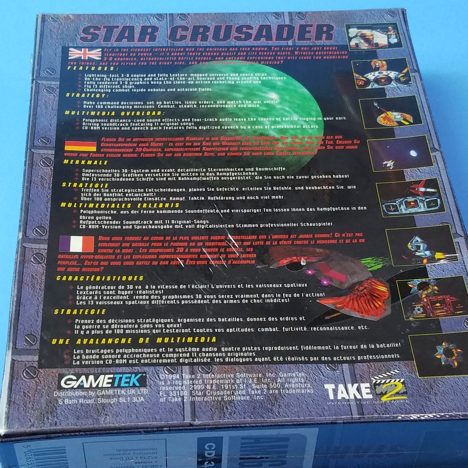 Rare Star Crusader Commodore Amiga CD32 Boxed New Sealed