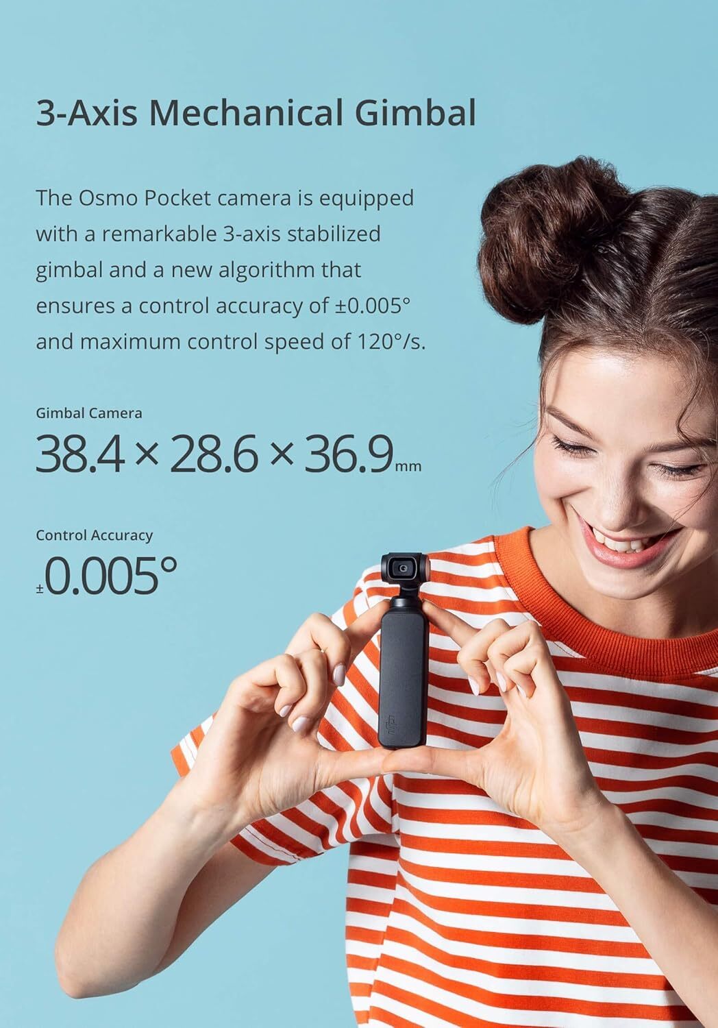 DJI Osmo Pocket 1 Handheld 3Axis Gimbal Stabilizer with integrated Camera 99%NEW