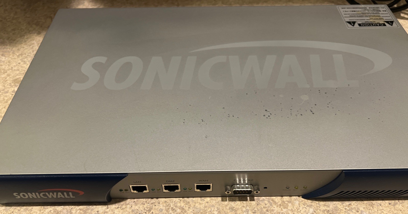 SonicWall PRO 330 Firewall Security Appliance – Powers On – Firmware Required
