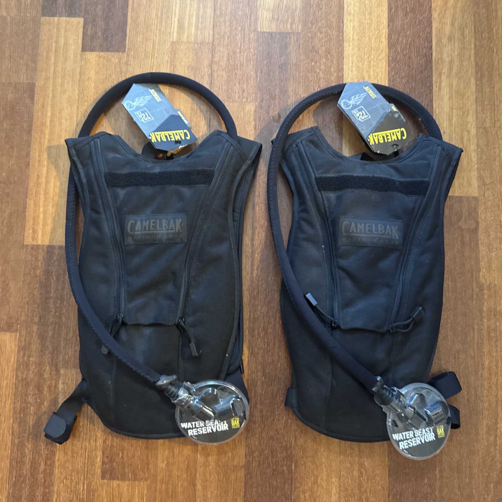 Lot Of 2 NEW Camelbak Stealth Hydration Pack 72oz 2.1L Backpack Cordura Black