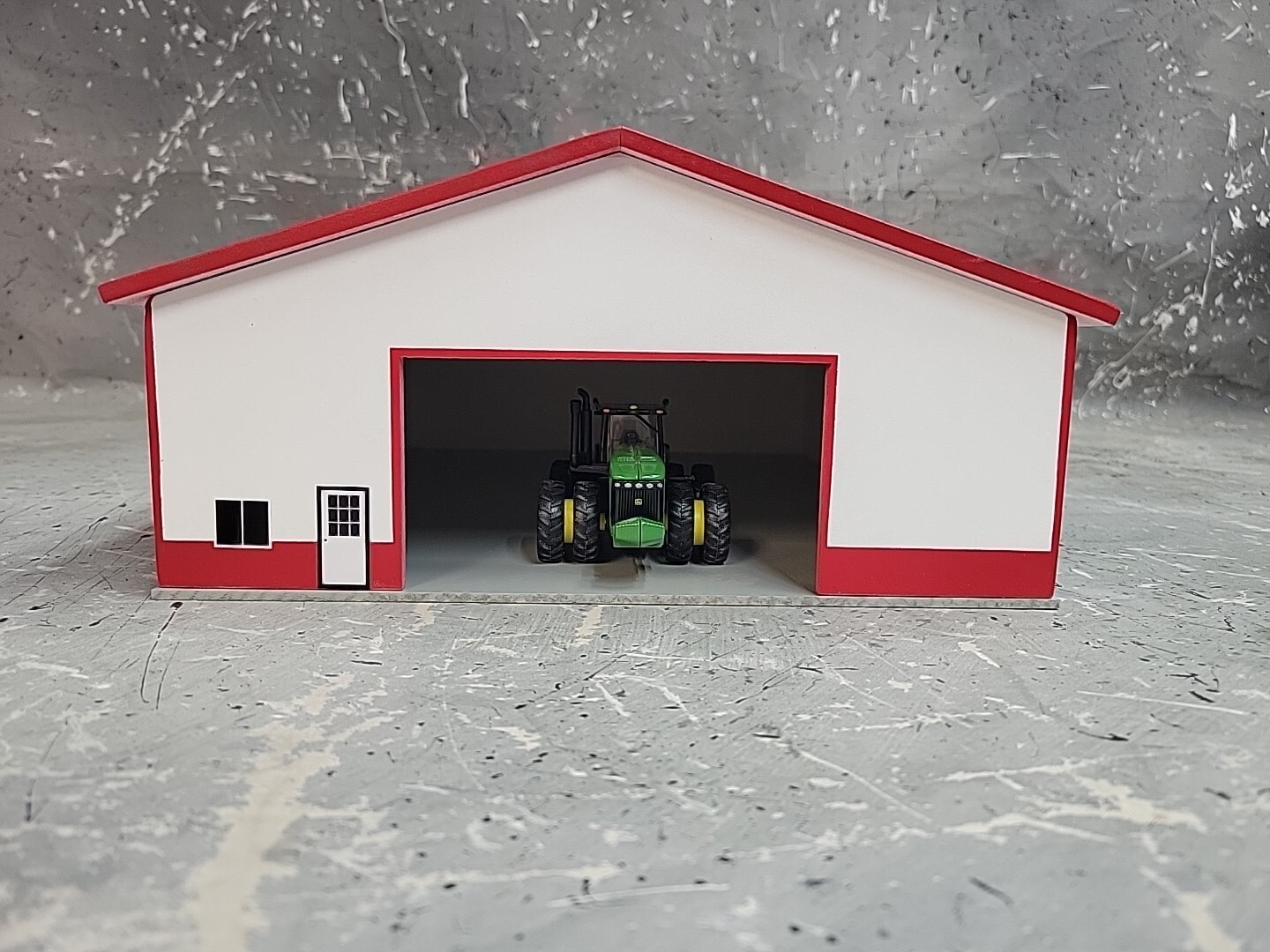 1/64 Custom scratch built 60x80 building Red & White With Floor