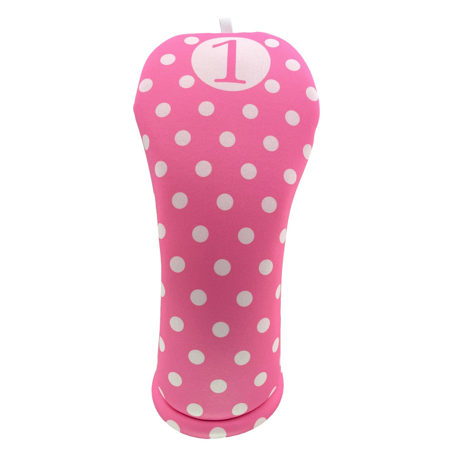 BEEJO’S Golf Club Headcover | Women’s Collection-Baby Pink & White Polka Dots