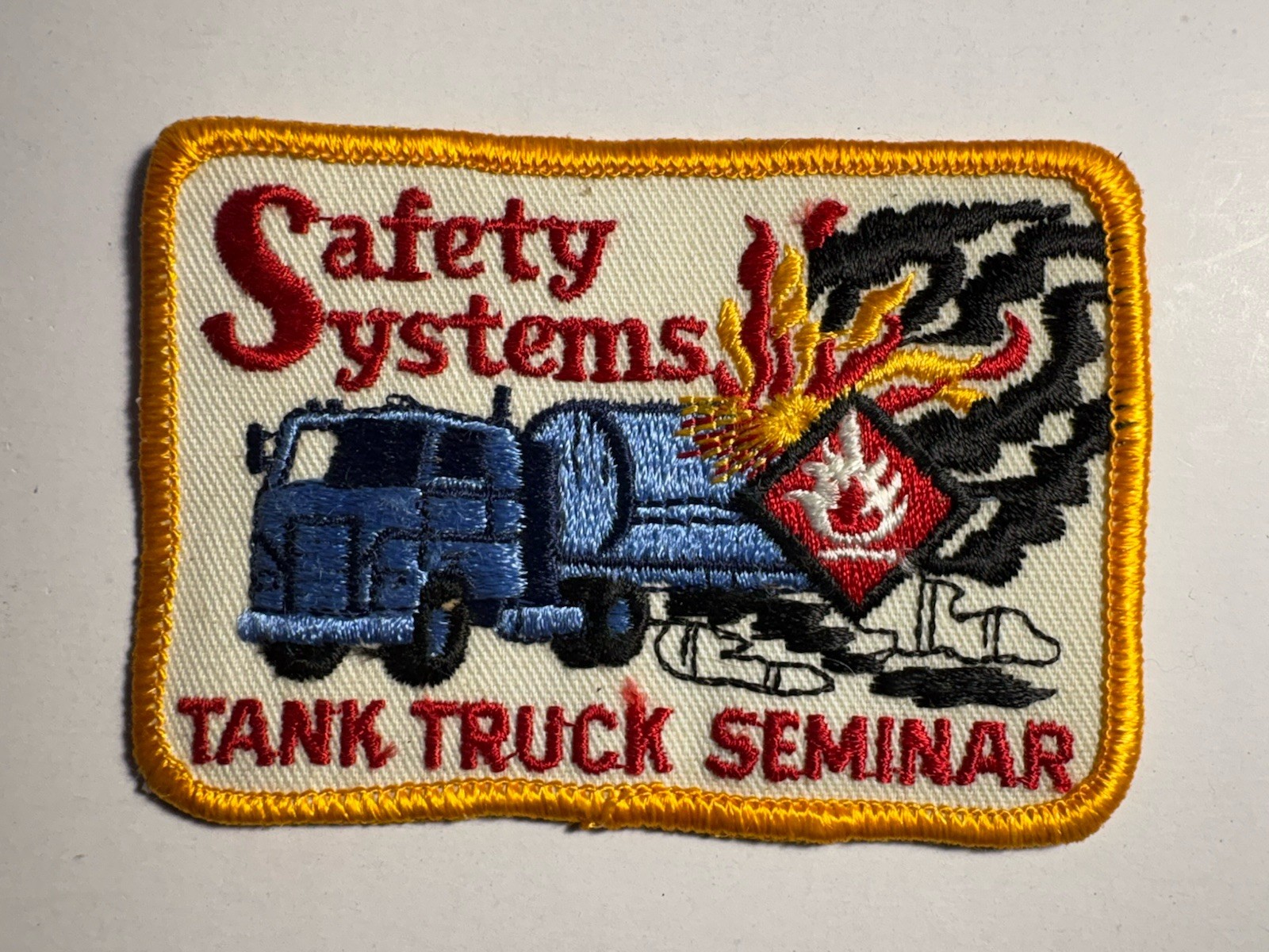 Tank Truck Seminar Patch ~ Safety Systems Inc ~ RARE