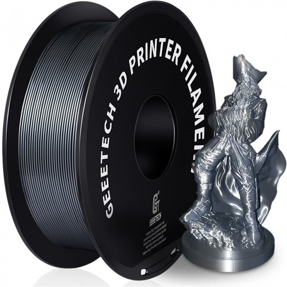 GEEETECH Filament PETG Silver 1.75mm 1kg/roll Consumables For FDM 3D Printer US