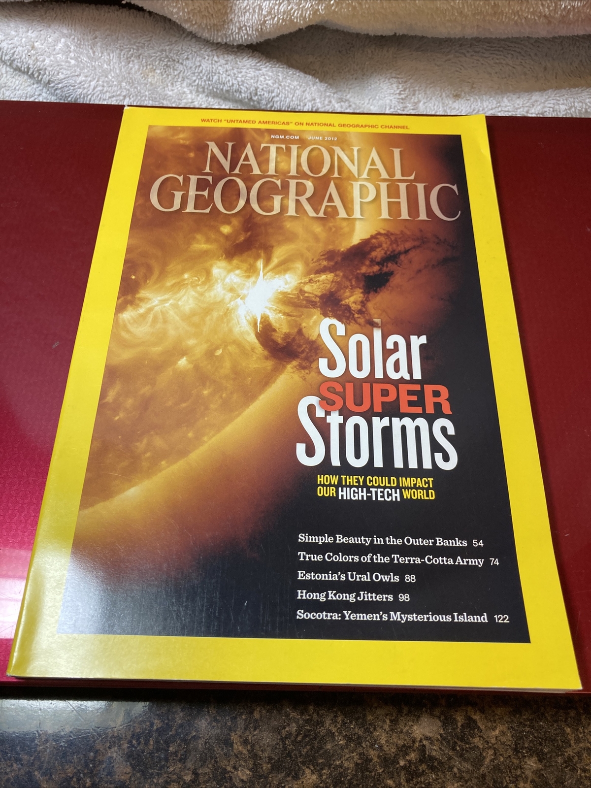 National Geographic June 2012- Solar Super Storms Preowned.