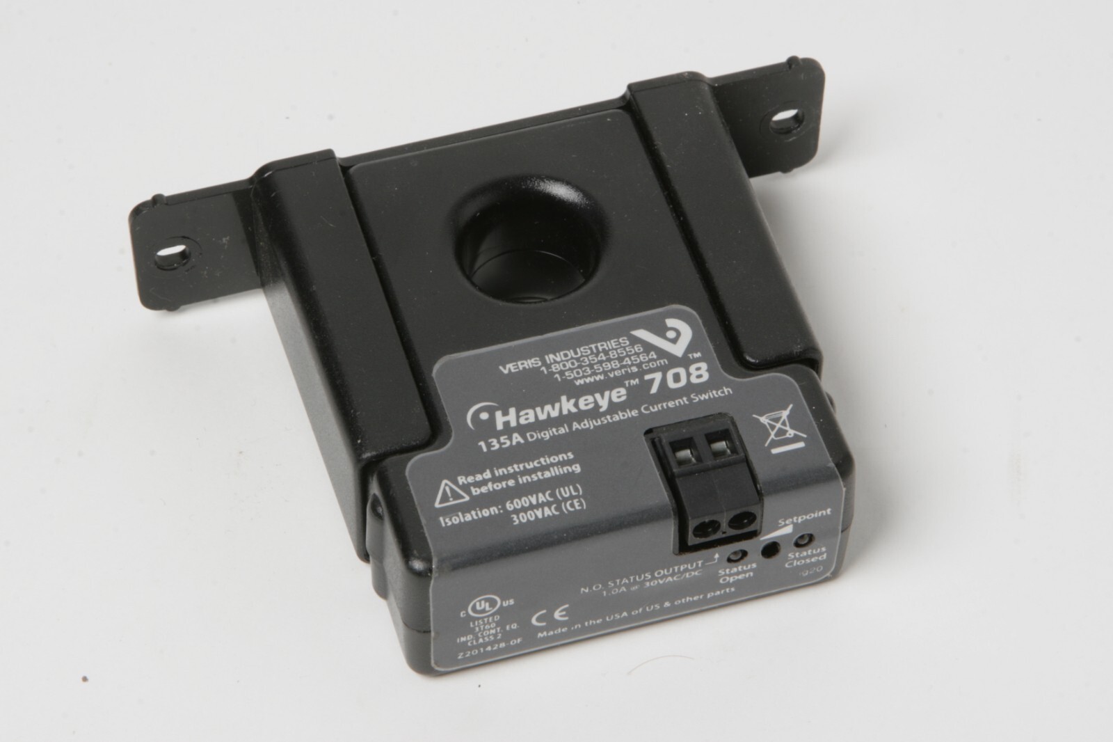 Versus Industries Hawkeye 708 Current Switch Sensor, New no original packaging