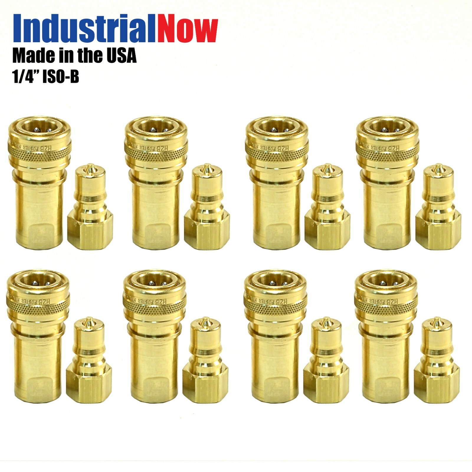 Quick Disconnect Couplers for Carpet Cleaning Extractor Wands Hose 1/4" (8 Sets)