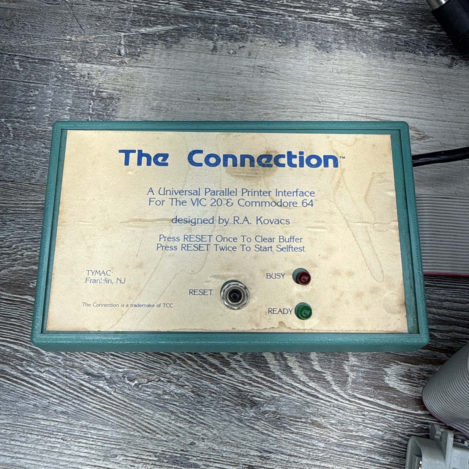 Commodore 64/128 & VIC-20 The Connection/Universal Parallel Interface (TYMAC)