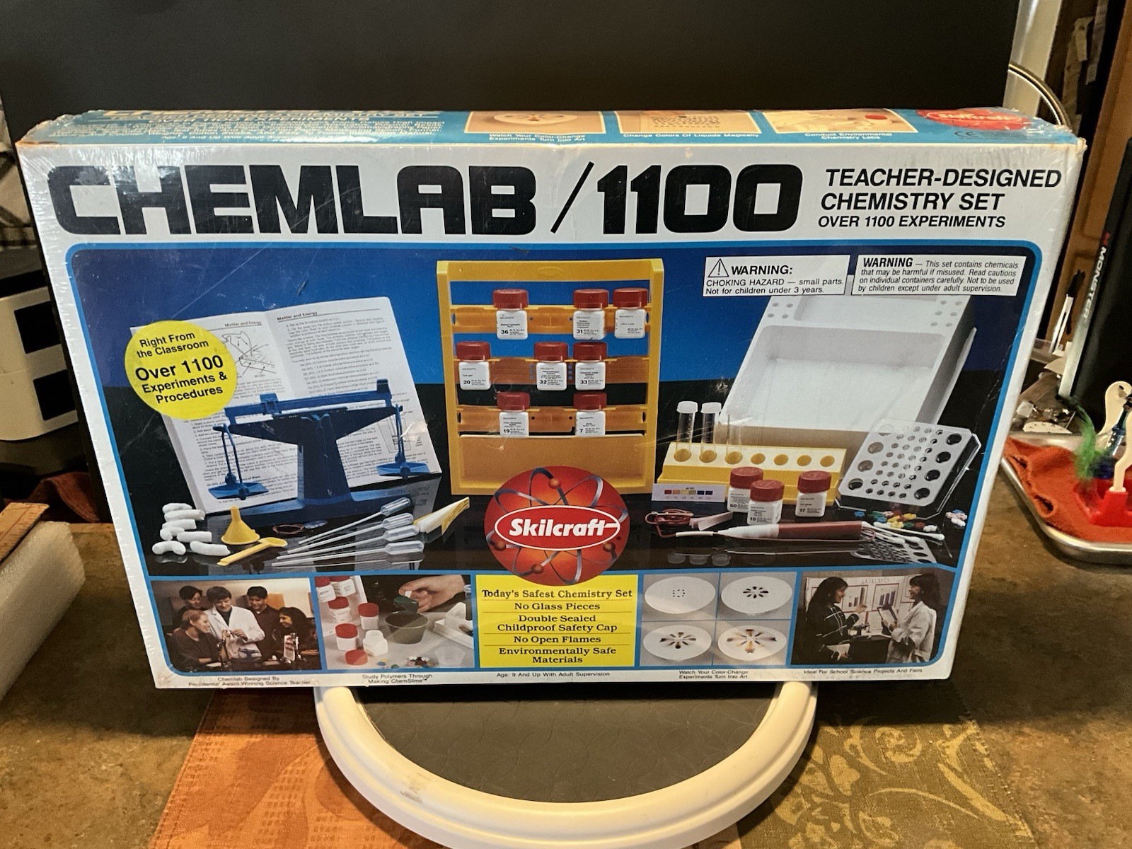 Skillcraft Chemlab /1100 Teacher Designed Chemistry Set 1994 NEW-SEALED